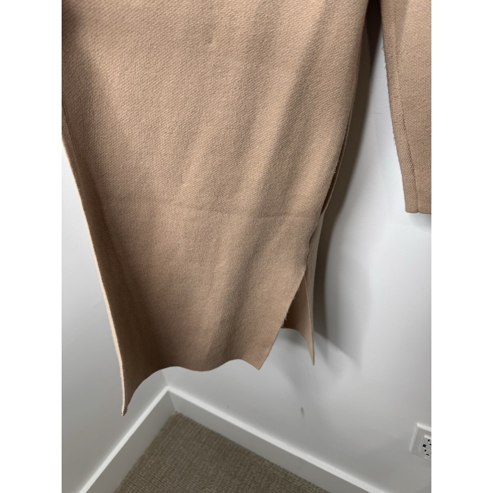 CHICWISH‎ Women's Classy Light Tan Open Front Knit Coat Cardigan XS/S - Picture 2 of 9